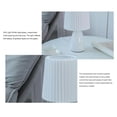 thumbnail image 3 of USB Retro Pleated Beside Lamp Table Cute Desk Lamp orange, 3 of 5