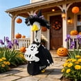 thumbnail image 6 of Nkmbld Halloween Porch Goose Decor for 23" Lawn Cement Plastic Goose Statue Decor, Porch Geese Witch Clothes for Halloween Thanksgiving Garden Yard Decor, 6 of 7
