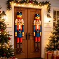 thumbnail image 3 of Vjnyvs Polyester Blue Christmas Nutcracker Soldier Door Banner 2-Pack Holiday Front Porch Hanging Decor, 3 of 7