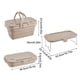 thumbnail image 4 of Wosthever Estuche de almacenamiento, suministros para Picnic, caja plegable, mano de obra fina multicolor, equipo de Camping exquisito, organizador de Almacenamiento y organización del hogar Blanco Wosthever  HA080046-06, 4 of 6