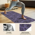 thumbnail image 4 of Purple Gothic Bat Pattern Hot Yoga Mat Towel Non Slip for Hot Yoga - Quick-Drying Yoga Mat Cover with 4 Corner Pockets with Travel Bag - Hot Yoga Towel Non Slip Grip Moisture Wicking Sweat 70"x26", 4 of 6