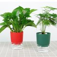 thumbnail image 4 of Double Stockage d'Eau Pot de Fleurs Rond à Aspiration Automatique Paresseux, 4 of 6