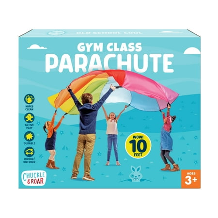 Chuckle & Roar Gym Class Indoor Outdoor Parachute for Children Ages 3-99 Years, by Buffalo Games