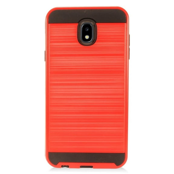 GSA Brushed Hybrid Case For Samsung Galaxy J7 (2018) & J737- Red