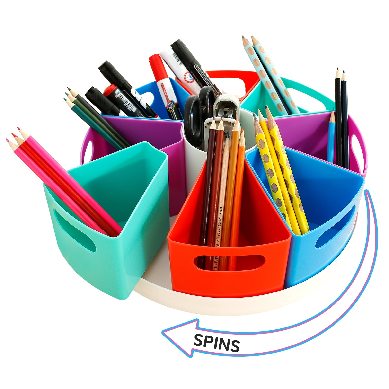 MeCids Art Supply Storage and Organizer - 360° Spinning Pen Holder