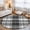 Black Gray, variant on Round Rugs 4Ft, Grey Buffalo Plaid Round Area Rug Washable Indoor Throw Carpet, Farmhouse Modern Checkered Soft Non Slip Circle Rug for Kitchen Nursery Room Home Decor Aesthetic