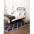 thumbnail image 2 of Unique Loom 3128788 2 ft. 7 in. x 8 ft. Austin Trellis Runner Rug, Navy Blue, 2 of 2