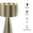 thumbnail image 3 of Modway Renae Handwoven Cotton Thread Striped Table Lamp in Cobblestone by Modway, 3 of 11
