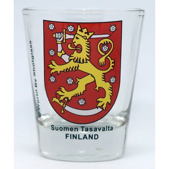 Finland Coat Of Arms Shot Glass