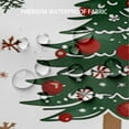 thumbnail image 5 of Merry Christmas Gingerbread Shower Curtain, Xmas Tree Candy Cane Snowflake Winter Holiday Bathroom Curtains Waterproof Fabric Bath Curtain 66x72 Inch with 12 Hooks, 5 of 8