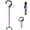 Purple, variant on KingPavonini Walking Cane for Women/Men with Second Handle, Quad Cane for Stability, Standing, Balance, Leg Surgery Recovery