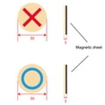 thumbnail image 3 of Tic Tac Toe Interactive Magnetic Creative Wooden Board Game Wooden Travel Game, 3 of 10