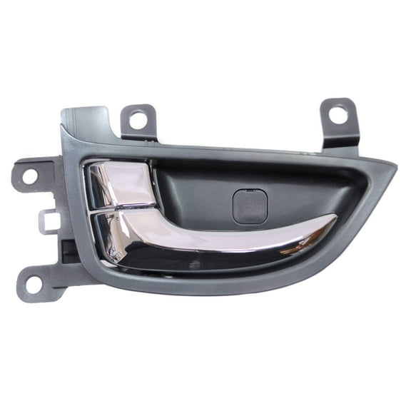 PT Auto Warehouse HY-2338MA-FL - Inner Interior Inside Door Handle, Black Housing with Chrome Lever/Knob - Front Left Driver Side Fits select: 2012-2016 HYUNDAI ELANTRA, 2011 HYUNDAI ELANTRA TOURING