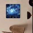 thumbnail image 4 of 10 Inch Wall Clock Battery Operated Silent Clock Decorative for Office, Kitchen, Outdoor, Living Room，Galaxy Nebula Universe Starry Space Elegant, 4 of 4