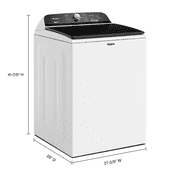 WHIRLPOOL WTW6157PW high efficiency top load washer