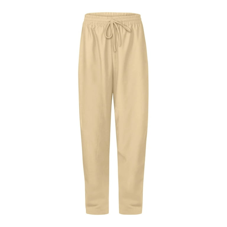 DENGDENG Sweatpants for Women Plus Size With Pockets Drawstring