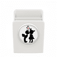 thumbnail image 1 of June Sweet Kiss Valentines Day Desk Pencil Holder Cup Pen Organizer, 1 of 4
