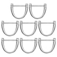 thumbnail image 1 of Uxcell 8 Pcs Anillos en D con Tornillo en Forma de Herradura de 1 Pulgada para Bolsas de Mano, Manualidades DIY, Accesorios de Llaveros, Plateado, 1 of 5