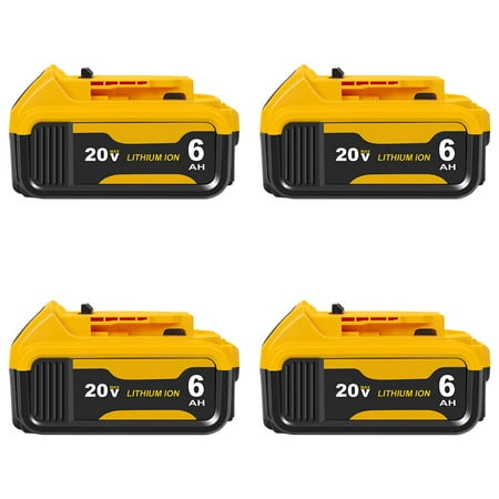 

For Dewalt 20V Battery 6.0AH Lithium Ion Battery 4-Pack (DCB205)