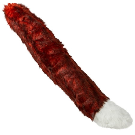 Oversized Red Fox Tail Deluxe Halloween Costume Accessory, 29