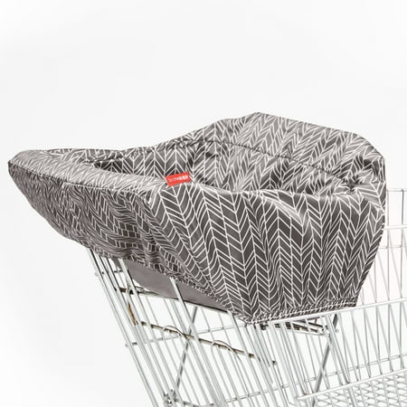 UPC: 0879674010826 | Skip Hop Take Cover Shopping Cart & High Chair Cover Grey Feather