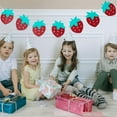 thumbnail image 4 of FRCOLOR Strawberry Party Banners Strawberry Birthday Decoration Party Banners First Party Decorations for Fruit Themed Baby Shower Supplies, 4 of 8