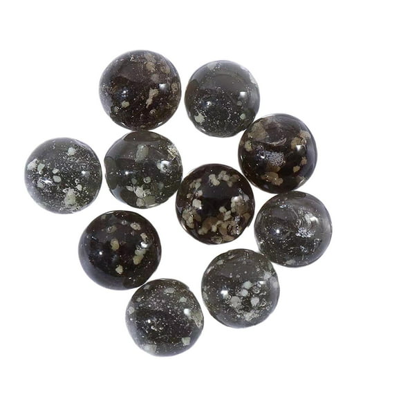 10pcs Crystal Solid Ball Glass(0.47inch) Crystal Solid Ball Glass Sphere Gemstones Vase Fillers Fish Tank Decorations, Decorative Balls for Dinner Party Centerpiece Black