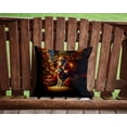 thumbnail image 4 of Carolines Treasures DAC4159PW1414 14 x 14 in. Siberian Husky & Santa Claus Throw Pillow, 4 of 5