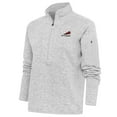thumbnail image 1 of Women's Antigua Heather Gray Sioux Falls Skyforce Fortune Half-Zip Pullover Jacket, 1 of 1