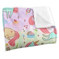 thumbnail image 3 of Logovision Aloof Unicorn Treat Pattern Silky Touch Super Soft Throw Blanket 50' x 60', 3 of 6