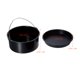 thumbnail image 1 of Accesorios para freidora, acero inoxidable, para hornear pasteles, barril para Pizza, parrilla, revestimiento antiadherente, apto para lavavajillas, negro, 8 pulgadas, 1 of 14