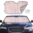 thumbnail image 2 of Haiem Rabbit And Cloud Car Windshield Sun Shade - Blocks UV Rays Sun Visor Protector, Sunshade to Keep Your Vehicle Cool, Universal Fit SUV Van Sedan-, 2 of 7