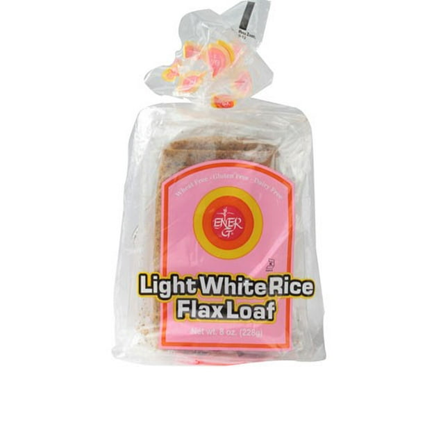 Energ Foods Gluten Free Light White Rice Flax Loaf, 8 Oz