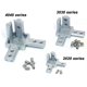 thumbnail image 3 of 4Pc Series 3 Way End Corner Bracket Connector for European Standard 6mm T Slot 20 x 20mm Aluminum Extrusion Profile, 3 of 5