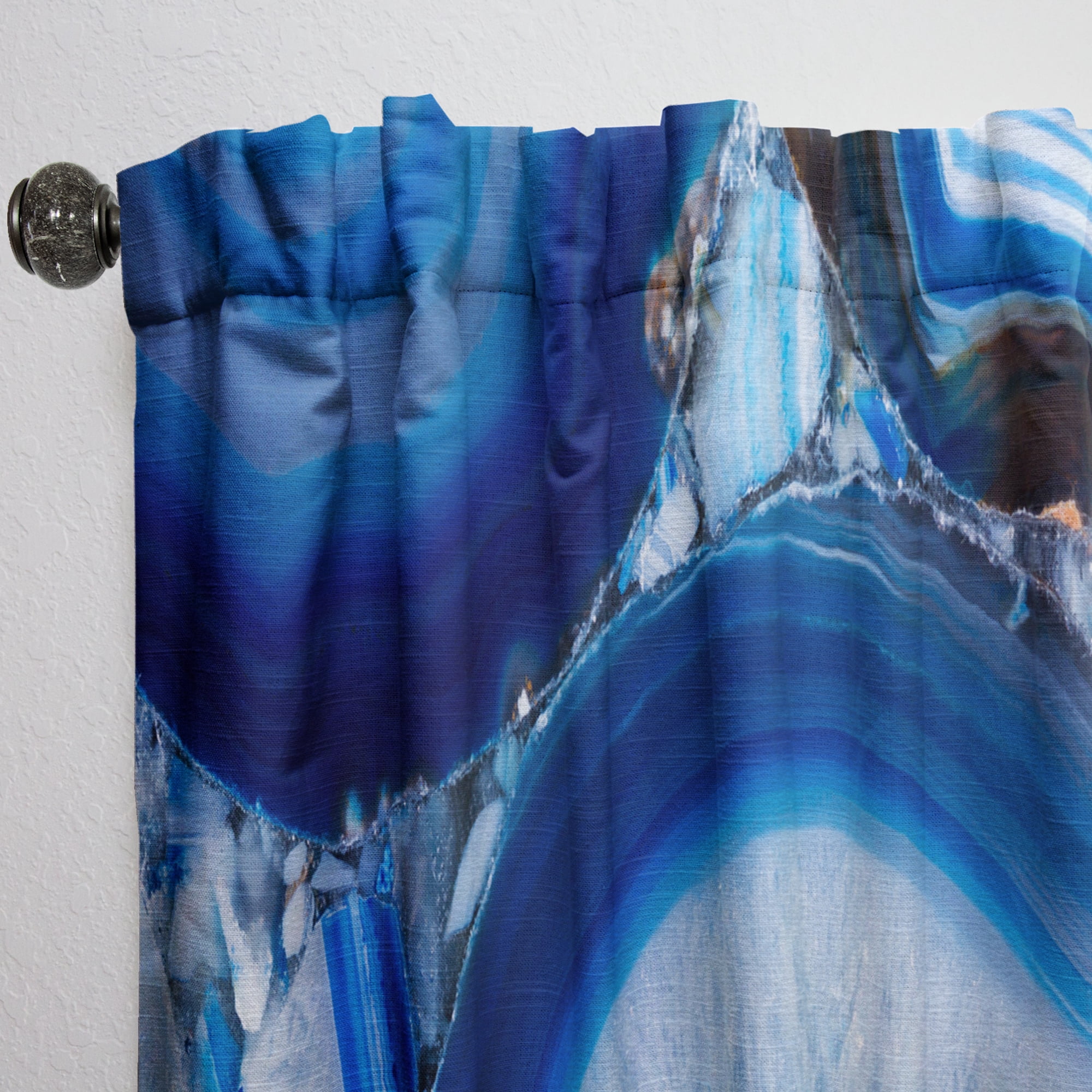Designart 'Geode Marbled XI' Mid-Century Modern Curtain Panel