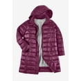 thumbnail image 3 of Woman Within Plus Size Long Packable Puffer Jacket, 3 of 4