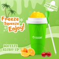 thumbnail image 2 of Tgosomt Slushy Cup, TIK TOK Frozen Magic Slushie Maker Cup Squeeze, Cool Fun Stuff Things Gadgets y grandes calcetines y regalos de elefante blanco (verde), 2 of 5
