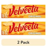 (2 pack) Velveeta Original Pasteurized Recipe Cheese Product, 16 oz Block