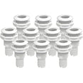 thumbnail image 2 of SEAFLO 3/4” White Thru-Hull Fitting with Check Valve – High-Impact Polypropylene + Glass-Filled Nylon – UV-Resistant, Marine-Grade Design – 4-Year Warranty (10-Pack), 2 of 5