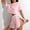 Pink, variant on Xunmmm Women's Pajamas Set Comfortable Loose Solid Color Mesh Hollow Short Sleeve T-shirt and Short Home Clothes 2 Piece Set Loungewear