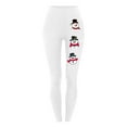thumbnail image 4 of miqiqism Great discounts！Woman Christmas Pants Casual Slim Fit Trousers Cute Printed Legging for Teen Girls Elastic Pant,White,Small, 4 of 4