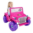 thumbnail image 4 of Montable eléctrico Power Wheels Barbie Jeep Wrangler 6 volts rosa, 4 of 4