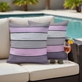 thumbnail image 2 of Outdoor Pillow Cover Purple Wood Grain Set of 2 Waterproof Throw Pillowcases Farmhouse Wooden Decorative Patio Furniture Pillows for Couch Garden Indoor & Outdoor Use, 2 of 9