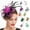 Army Green, variant on Fascinators Hats for Women LSQii Headwear Beret Pillbox Hat Army Green Flower Mesh Ribbons Bow Knot Headband for Cocktail Tea Party Church Bridal Wedding