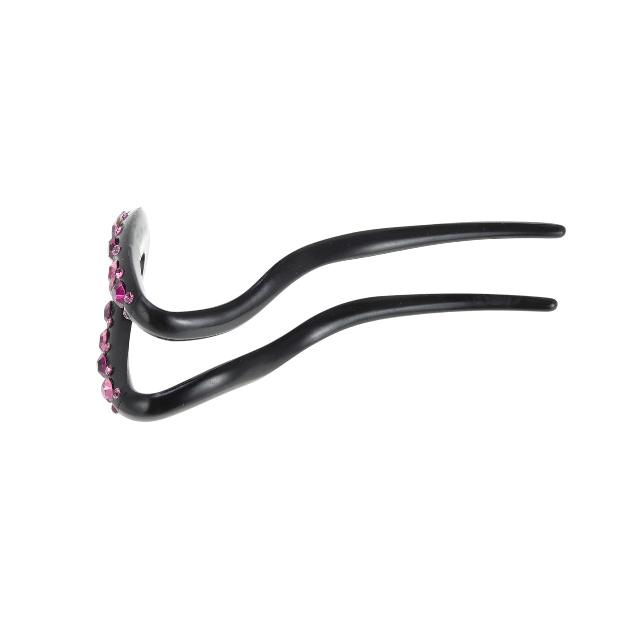Unique Bargains Comfortable No Slip Fashion U-shaped Hair Pins for Home 1 Pc Dark Light Purple