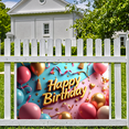 thumbnail image 4 of LUUFILx Happy Birthday Party Supplies Backdrop Colorful Balloon Decorations Banner Photography Props Celebration Background Party Decor, 4 of 7