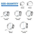 thumbnail image 5 of 40PCS Hose Clamp Set - 1/4''–1-1/8'' 304 Stainless Steel Worm Gear Hose Clamps for Pipe, Intercooler, Plumbing, Tube and Fuel Line, 5 of 7