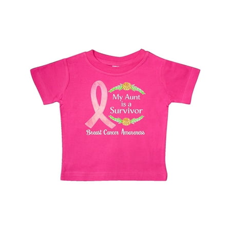 

Inktastic My Aunt is a Survivor Breast Cancer Awareness Gift Baby Boy or Baby Girl T-Shirt