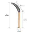 thumbnail image 5 of Zenport K201 Harvest Sickle Berry Knife, 4.5 Inch Carbon Steel Blade, Beige, 5 of 5