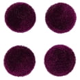 thumbnail image 4 of 12 Pieces Solid 2 Holes Sewing Velvet Fabric Cloth Covered Scrapbooking Craft Buttons, 4 of 8